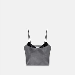 Zara Charcoal Camisole with Black Straps